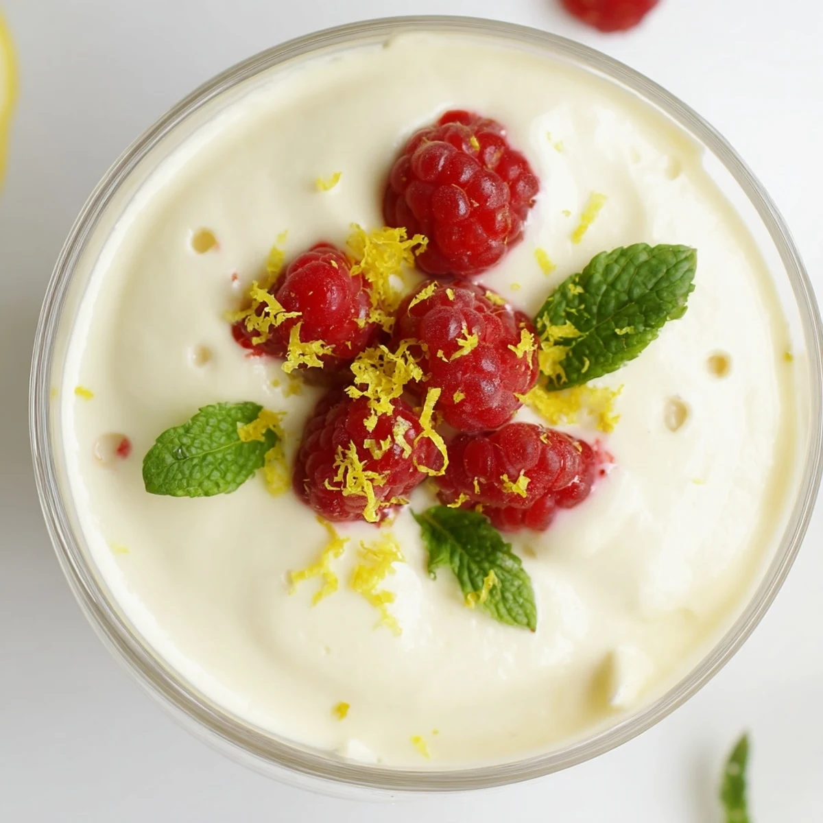 Light and fluffy no bake lemon mascarpone mousse dolloped into elegant serving glasses