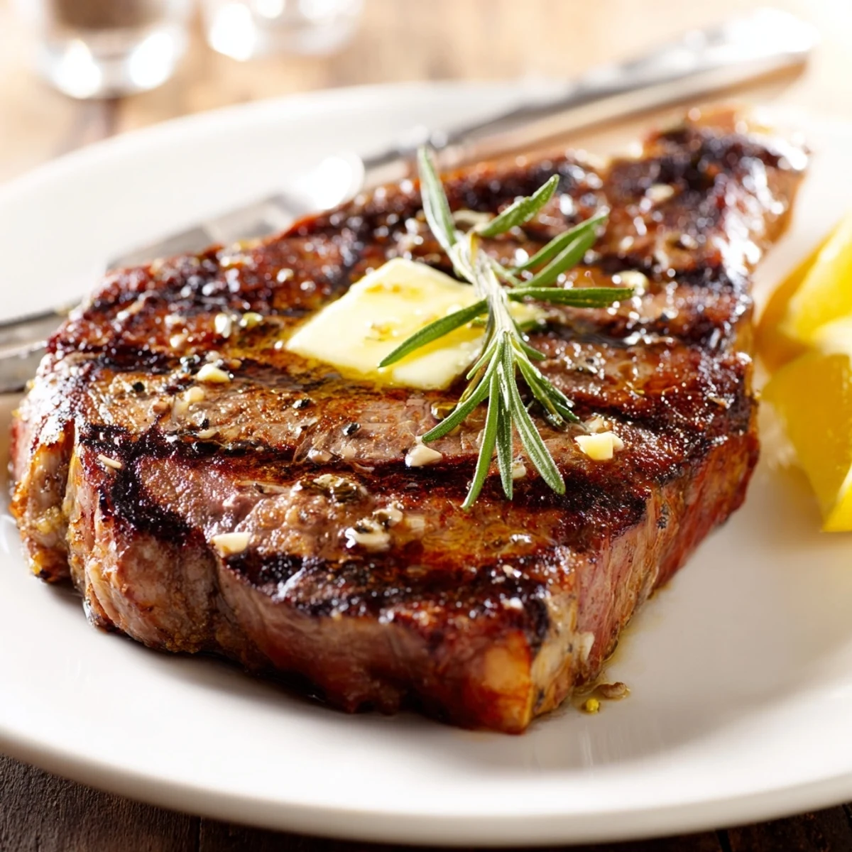Weeknight favorite How To Grill Steak Recipe with garlic butter and lemon