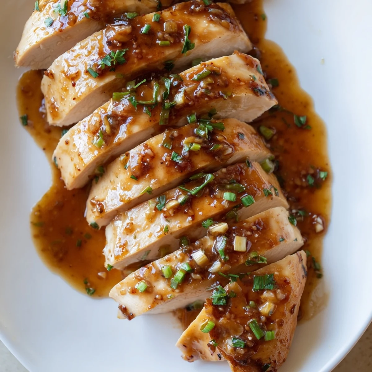 Slow Cooker Brown Sugar Garlic Chicken glazed and steaming over fluffy white rice