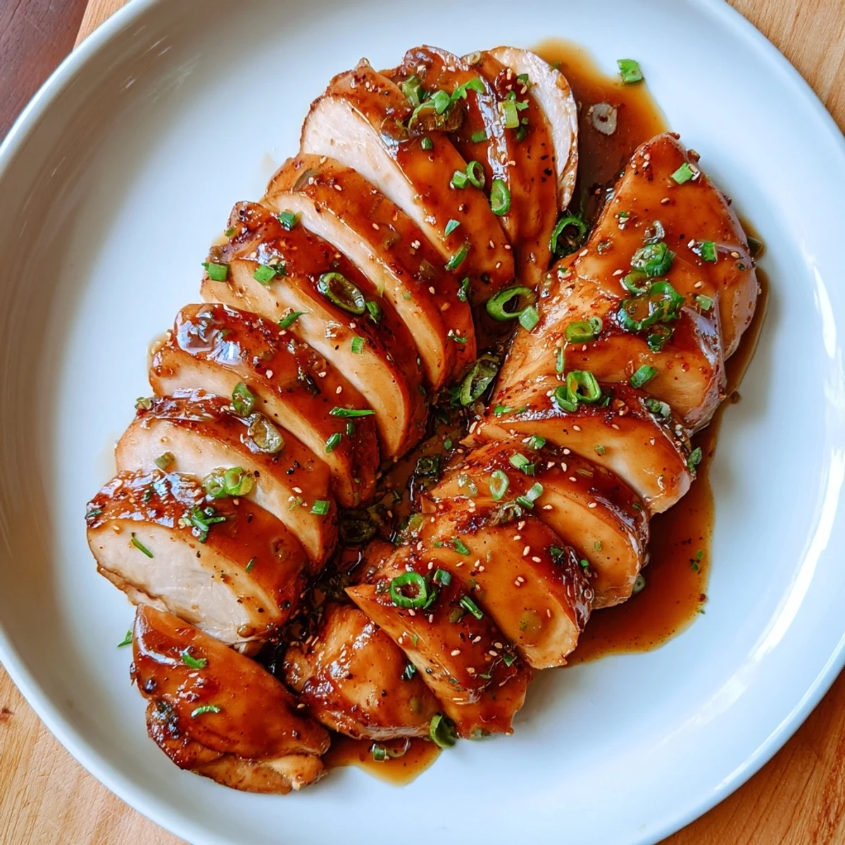 Family-style Slow Cooker Brown Sugar Garlic Chicken served with steamed rice and parsley