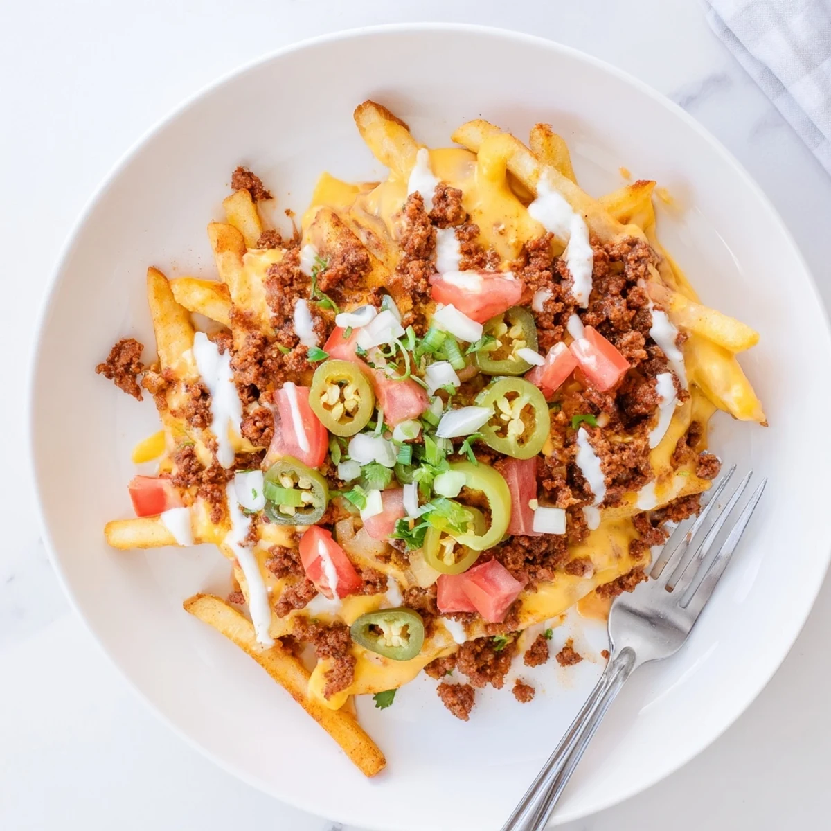 Late-night Chorizo Queso Dip Fries served steaming, perfect for game-day sharing.