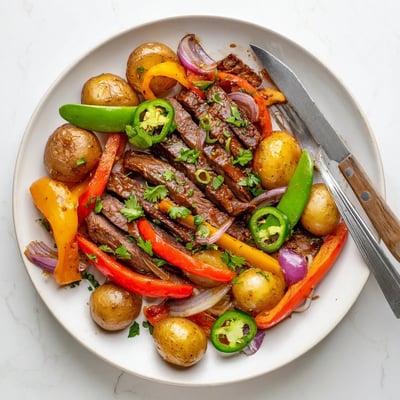 In this Blackstone Cowboy Stir Fry Dinner, tender beef and crisp veggies are tossed in a bold, smoky sauce for a hearty meal.