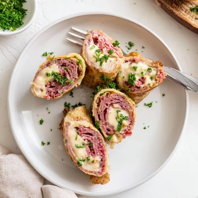 Low Carb Reuben Egg Roll Ups