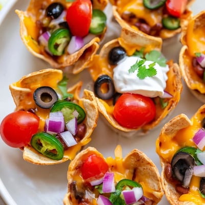 Cheesy Nacho Cups Game Day