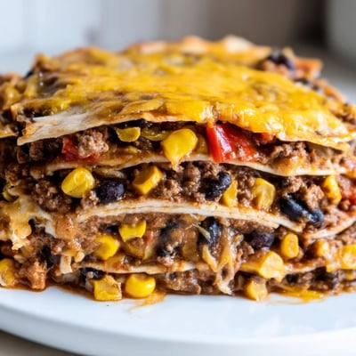 Mexican Lasagna Tortilla Layers