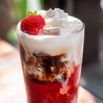 Strawberry Cream Cold Latte